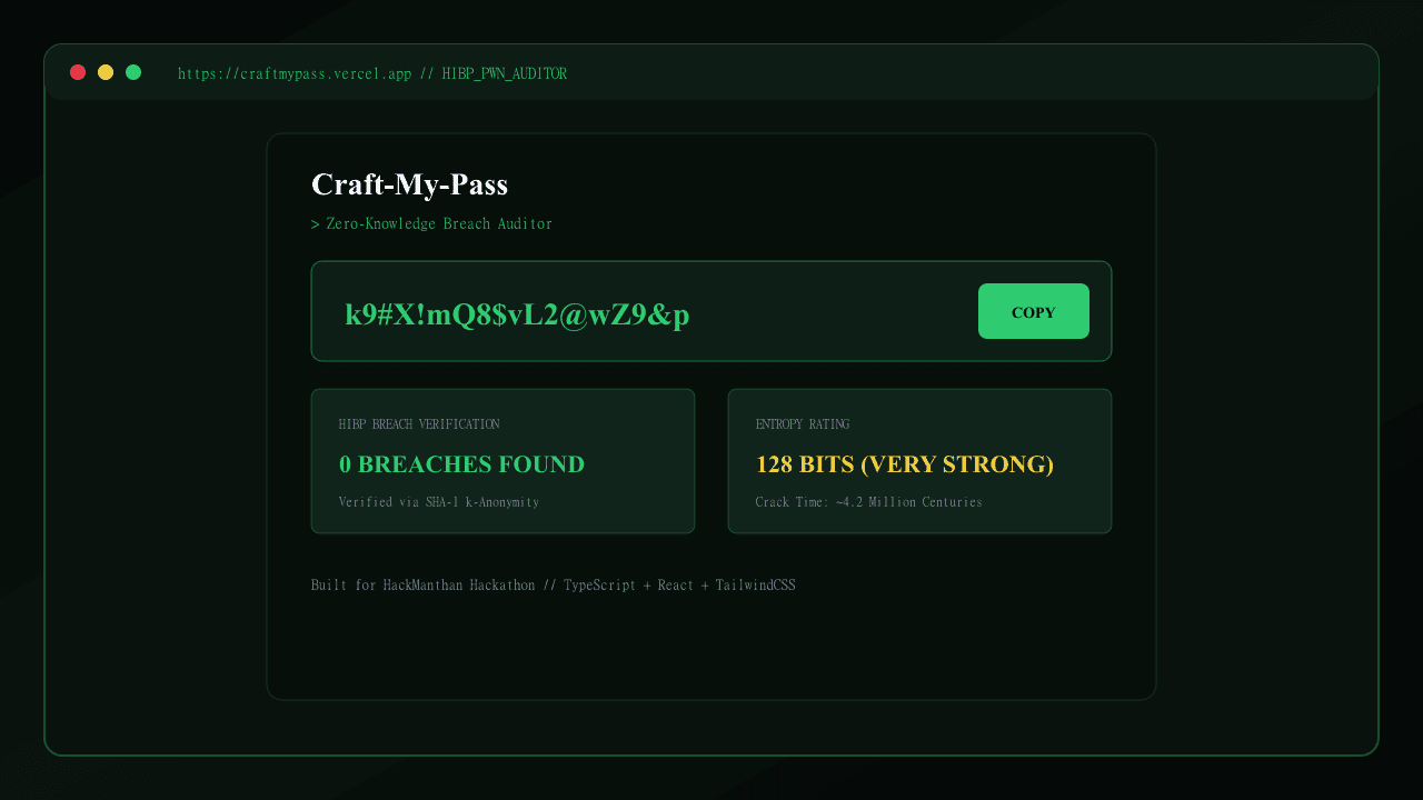 Craft-My-Pass